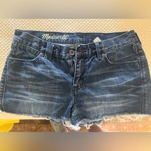 Madewell Dark Wash Jean Shorts